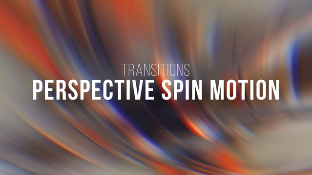 Perspective Spin Motion Transitions | Drag and Drop Style