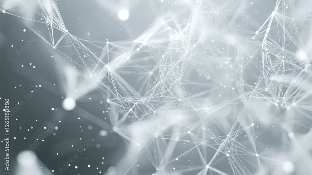 Poster abstract global network concept with a world map and connection lines, a technology background in wh
