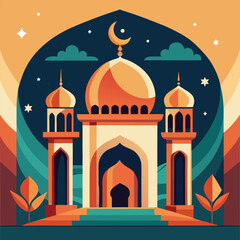 ramadan poster vector