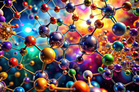 Panoramic Atomic Bonds, Scientific Visualization, Molecular Structure