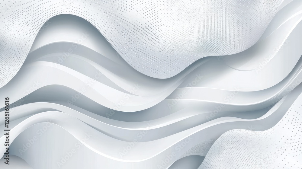Poster abstract grey background poster with dynamic waves. technology network. modern vector illustration d