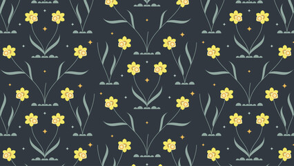 Daffodil Delight simple pattern design