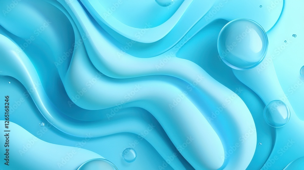 Poster vector light blue background with smooth gradients and simple shapes, ideal for web and graphic desi