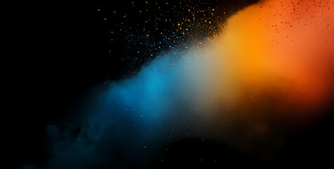 Abstract blurred rainbow-colored background with a grainy texture for design and creative concepts