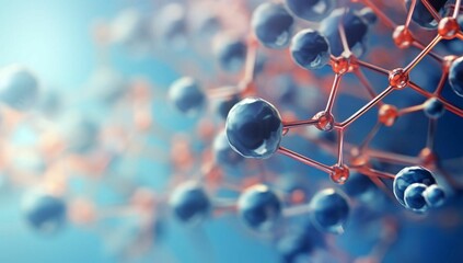 Scientific Abstract Molecule Background