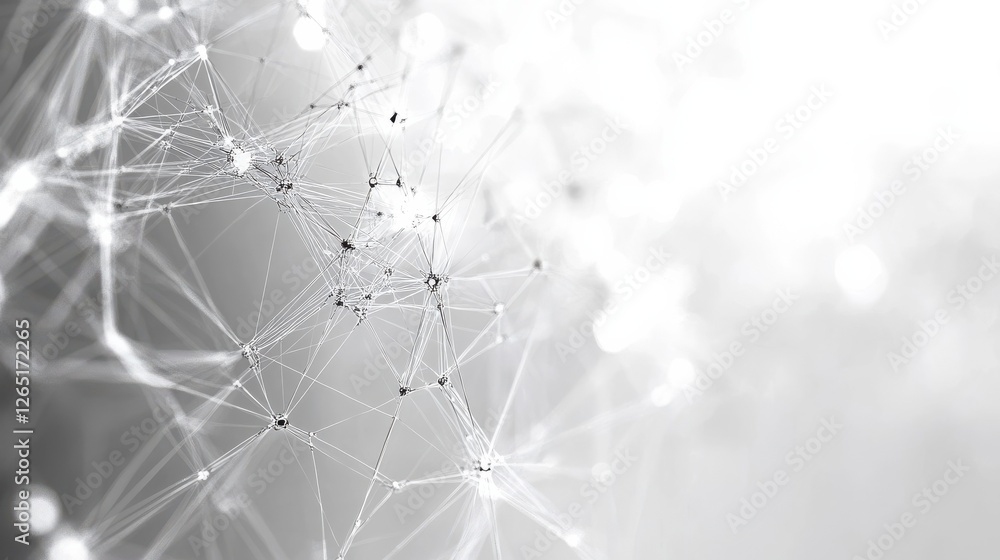 Poster abstract global network concept with a world map and connection lines, a technology background in wh