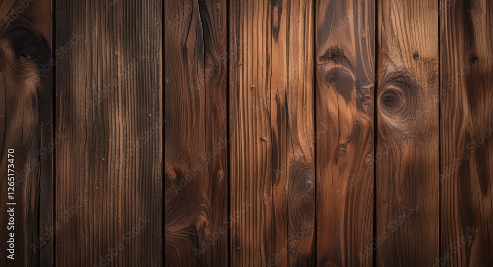Aufkleber Rustic wooden wall texture with dark and light wooden planks displaying natural grain patterns ideal for background use Copy Space
