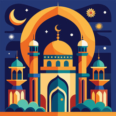 ramadan poster vector