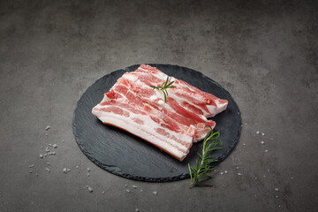 Photos of pork cuts used in butcher shop menus
