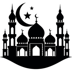 Ramadan & Eid Mubarak vector illustration 