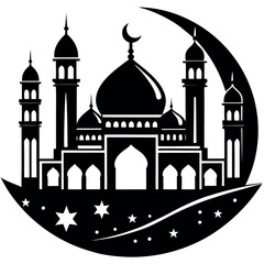 Ramadan & Eid Mubarak vector illustration 
