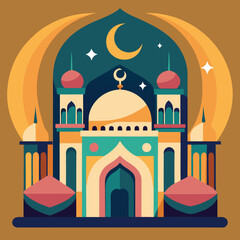 ramadan poster vector