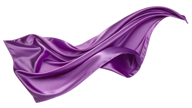 purple satin fabric