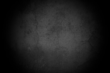 Old wall texture cement dark black gray background abstract grey color design are light with white gradient background.