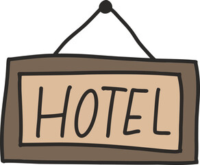 호텔 숙박, 호텔 사인, 여행 숙소, 호텔 팻말, 호텔 네임, 여행, 호텔 일러스트, 비지니스 호텔, 사각 팻말, 나무 팻말, 안내문 팻말, 호텔 안내문, 게시 팻말, 가게, 문, 보드, 벡터 © like dream