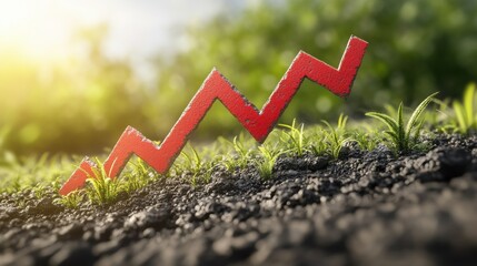 Reducing CO2 levels. Graph of the decline in carbon dioxide levels