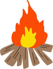 불, 불꽃, hot, 더위, 굽다, 모닥불, 따뜻한, 캠프파이어, 장작, 캠핑, 캠프, 벡터, red