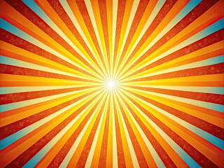 Fototapeta premium Retro Sunburst Background, Ray Stripes, Conceptual Photography