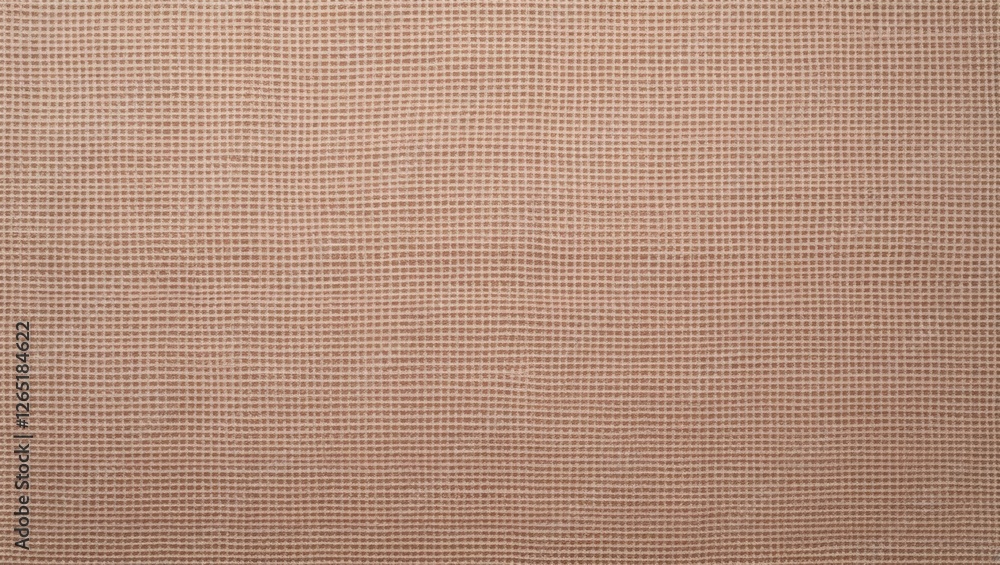 Poster textured beige fabric background with a grid pattern and soft surface suitable for various design ap