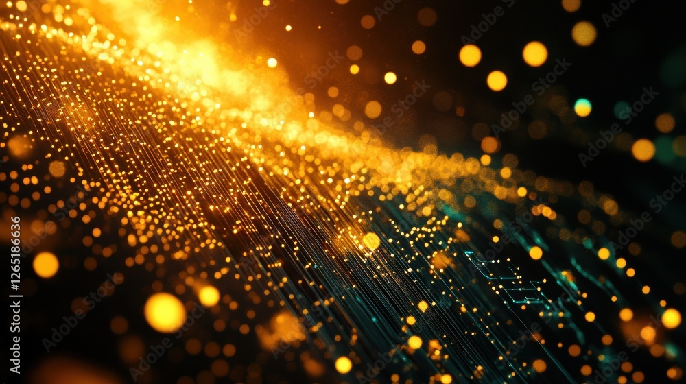 Poster cryptocurrency blockchain network background. bright glowing symbols. futuristic big data informatio