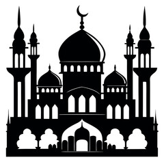 Ramadan & Eid Mubarak Greeting Cards vector illustration 