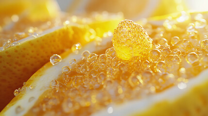 close up of a slice of orange