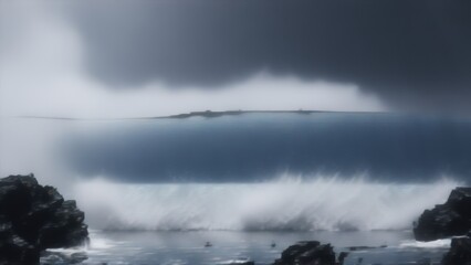  a dramatic seascape captures the essence of nature&rsquo;s power