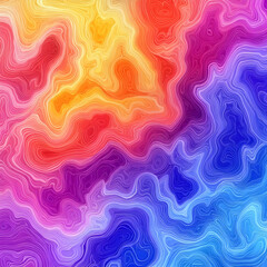 Obraz premium An abstract background with wavy lines in shades of random color