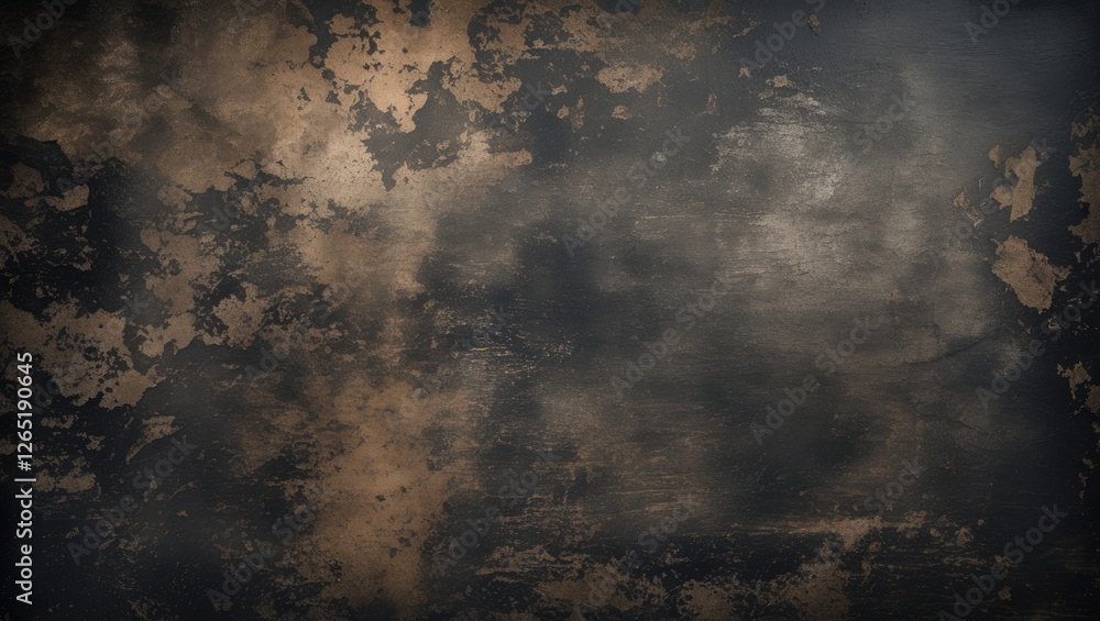Poster textured abstract background with dark tones and gold highlights suitable for various design applica
