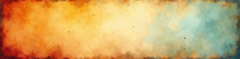 Obraz premium Aged paper texture, faded ink stains, distressed edges, weathered, page