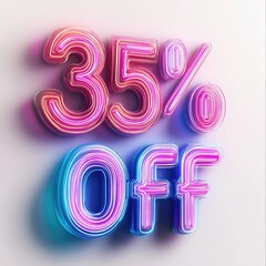 Thirty five percent off banner
