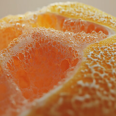 close up of orange slice