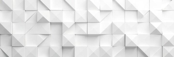 Interlocking white square and triangle pattern creating a complex geometric texture , surface, graphic