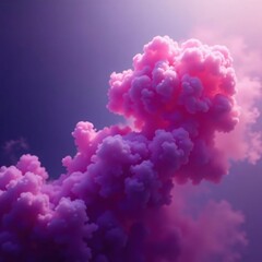 Fototapeta premium Intense purple smoke clouds, dynamic and vibrant , fume, violet, clouds