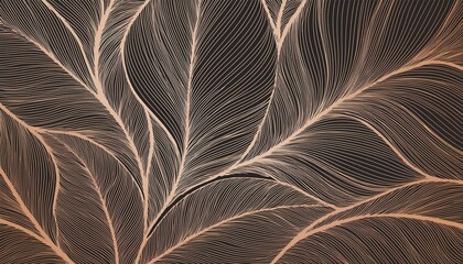 boho line art leaf design. Minimal  design leaves boho style organic plant shape background. Tropic leaf modern, boho design for print, wallpaper. perfect any project