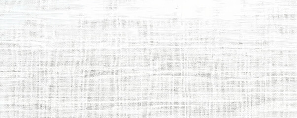 Plain white cotton linen canvas fabric texture background with a subtle stained edge effect