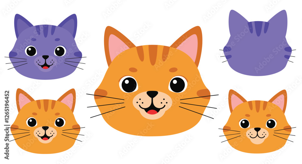 Poster the first frame shows a smiling cat face, while the second frame reveals a playful expression.