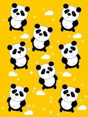 pubao panda snow pattern design