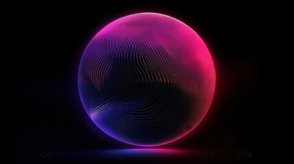 Abstract global technology background. Global network connection. Point and curve constructed the sphere wireframe. Digital innovation concept for your design.