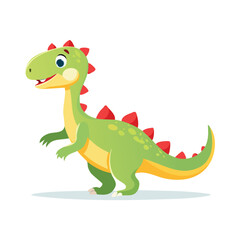 Obraz premium Cartoon Dinosaur. on an white background. vectors eps image. Ai generated images