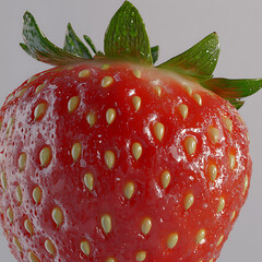strawberry on white background