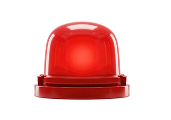 Fototapeta premium Red beacon isolated on white background.