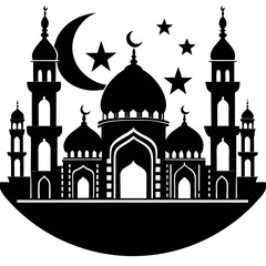 Ramadan & Eid Mubarak vector