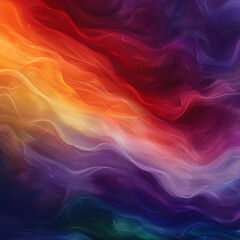 Obraz premium Mesmerizing Rainbow Gradient - A Fluid Blend of Colors Evoking Harmony and Serenity, Perfect for Creative Inspiration