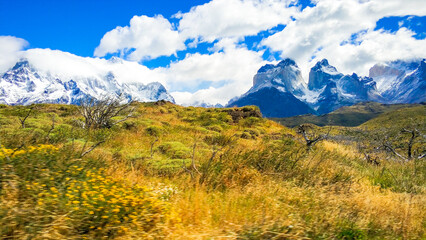 Argentina's Bainai National Park - Park and glacier landscape
