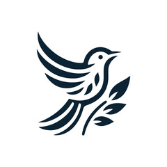 bird line art icon logo vector design, modern logo pictogram design of sparrow or finch bird. minimalist bird icon symbol