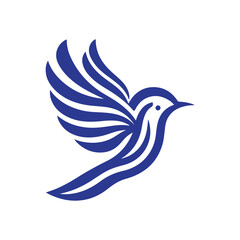 bird line art icon logo vector design, modern logo pictogram design of sparrow or finch bird. minimalist bird icon symbol