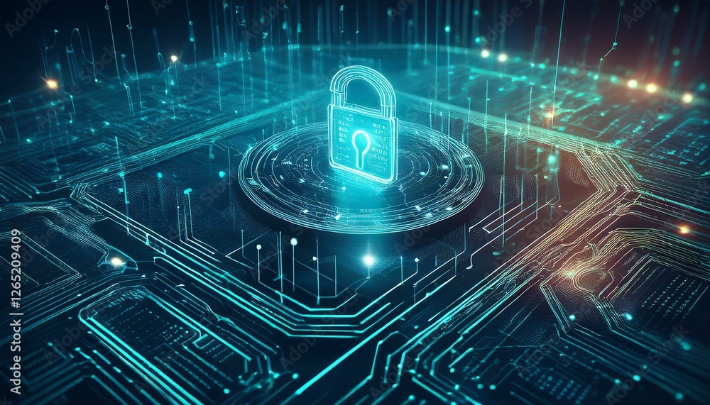 Wall mural securing smart systems in the digital age with cyber intelligence and sovereignty concept cyber inte
