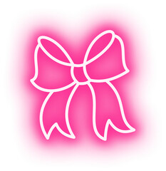 Neon Outline Ribbon