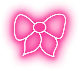 Neon Outline Ribbon